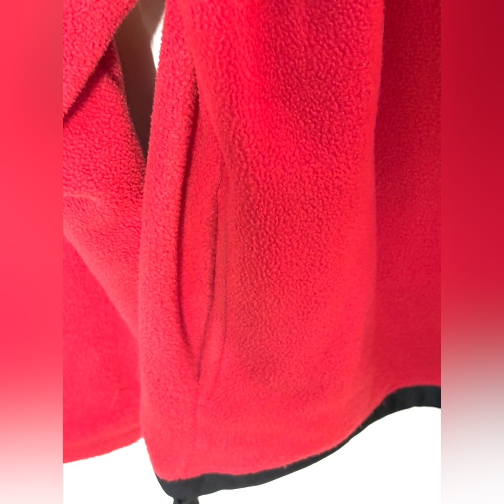 Old Navy Men's Quarter Zip-Up Red & Black Jacket. Size L. EUC. - Picture 6 of 10